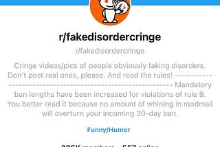 We Need to Talk About “#FakeDisorderCringe”
