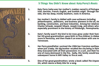 How Katy Perry’s Irish Ancestress Cashed in on California’s Gold Rush