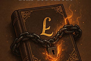A secret book with the Laplace operator symbol is locked by a chain.