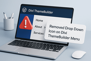 How to Fix the Removed Drop Down Icon on Divi Menu and ThemeBuilder Header