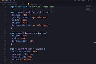 Styled Components in React