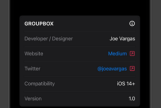 Working with GroupBox in SwiftUI