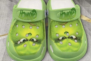 Funny Grinch Crocs Inspired Cartoon Crocs For Men Women