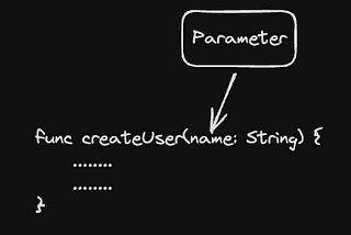 Understanding difference between arguments and parameters in Swift.