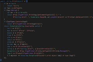 C# Heresy: Converting Expression Trees to Source Code