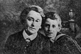 Vasily Grossman and his mother, later a Holocaust victim — Berdichev, Ukraine