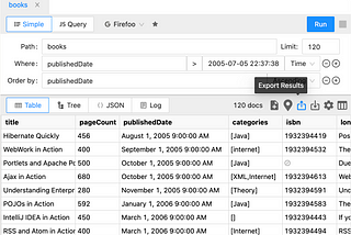 Export JSON from Firebase Firestore without Code