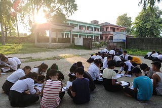 Students of Ma Vi Bijaybasti, Thori-4, Parsa by Kumod Kumar Sah