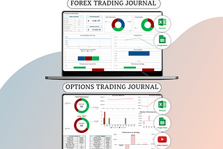 Trading Journals Forex + Options For Google Sheets & Excel Template