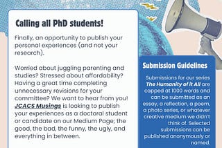 Call for Submissions: Oh, The Humanity! 😩