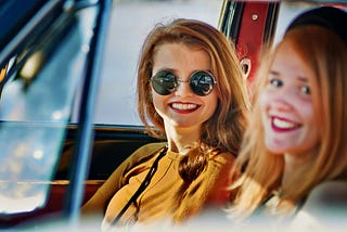 Two young women.