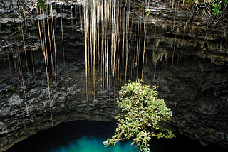 Trou de Bone sinkhole in Mare Island, New Caledonia