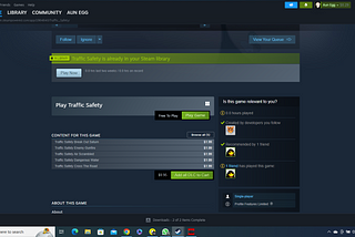 Steam Game Review 2023: Traffic Safety