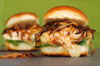 French Onion Chicken Sandwiches