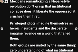 The November 15 “Protest” Exposed a Brutal Truth: Mexico’s Right Wing Refuses to Face the Damage…