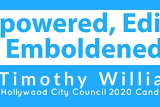 She The People Presidential Forum Reaction from Timothy Williams, West Hollywood City Council 2020…