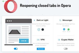 The Opera browser provides convenient options for reopening closed tabs, whether through the tab…