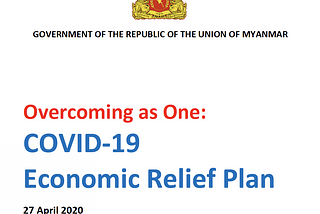 Covid-19 Economic Relief Plan ကို ဖတ်ပြီးတွေးမိခြင်း (Goal 5)