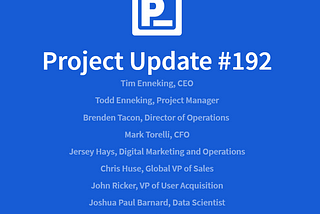 Project Update #192 — June 6th, 2025
