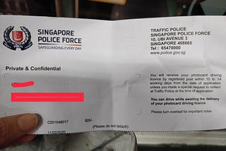 NEW PR to convert driving license in Singapore