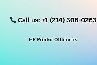 How do I fix my HP printer when it says offline?
