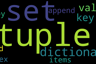 Tuple, Dictionary and Sets