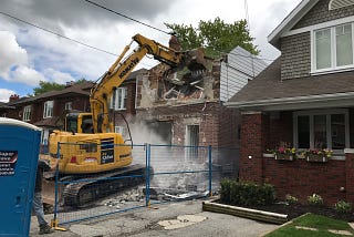 Building a New House in Toronto — Demolition!