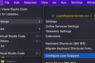 Creating Custom Visual Studio Code (VSCode) Snippets