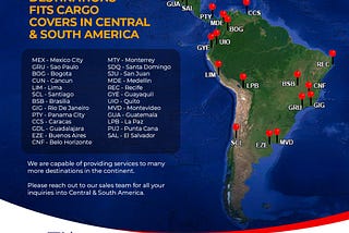 🌎✈️ Exploring Central and South America’s Heart with Fits Cargo, Your Trusted Air Cargo Airline!