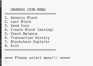 Creating Simple Cryptocurrency using C# and .NET Core
 — Part 2. Menu and Database