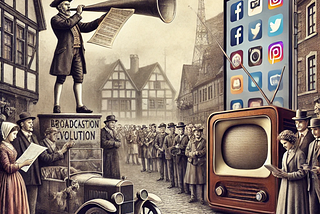 The Evolution of Broadcasting: From Town Criers to Social Media