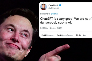 Elon Musk describing the AI as “scary good”