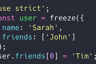 Constant evolution in JS