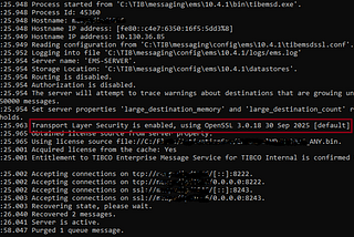 How to configure a TIBCO EMS instance to use SSL/TLS for client connections
