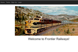 Frontier Rail — a Ruby on Rails app