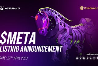 🚀 MetaRace’s $META token is getting listed on April 27th! 🎉🐎