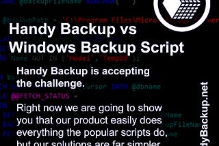 Backup Script for Windows VS Software