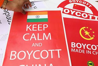 #Boycott China’s first major public test in India