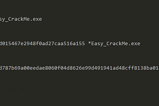 Reversing Easy_crackMe.exe