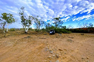 A creek bed in the outback
