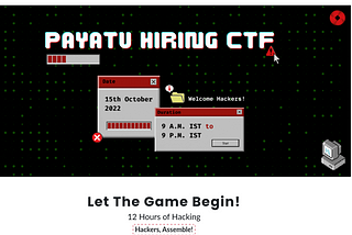 Payatu Hiring CTF 2022: Challenges Writeup