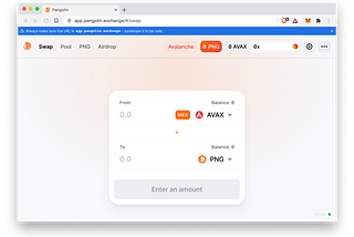 Claiming AVAX PNG Token Airdrop — First Experience with Pangolin DEX (Uniswap for Avalanche)