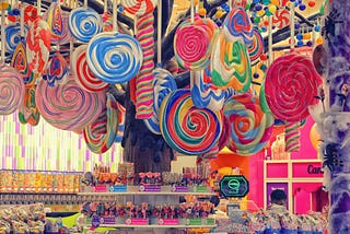 You’ve just been to the candy store a couple times this last year.