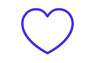 A blue heart