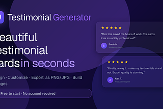 I Built a Tool for Turning Customer Reviews Into Shareable Cards — Here’s What It Does