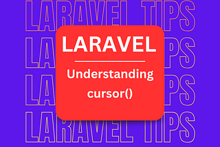 Laravel Cursor() in Bangla