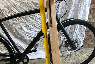 The two planks fork and handlebar alignment method