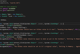 Reading and Writing to Memory Using Our C++ CLI .dll