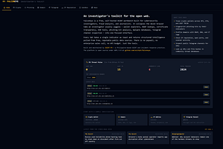 FalconEye: An investigator’s toolkit for the open web