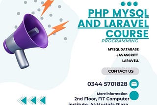 FIT Proved Best PHP MySQL and Laravel Course For Rawalpindi & Islamabad